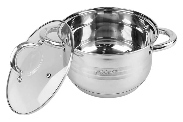 Кастрюля нержавеющая Maestro 200 мм x 3.9 л (MR-3513-20)