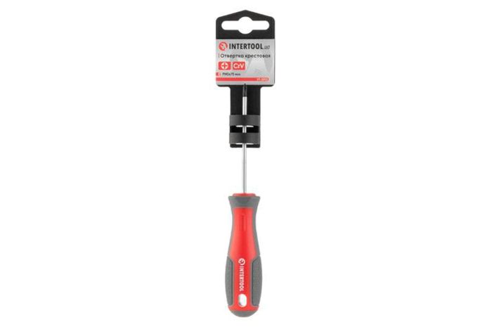 Отвертка Intertool PH0 x 75 мм Pro (VT-3313)