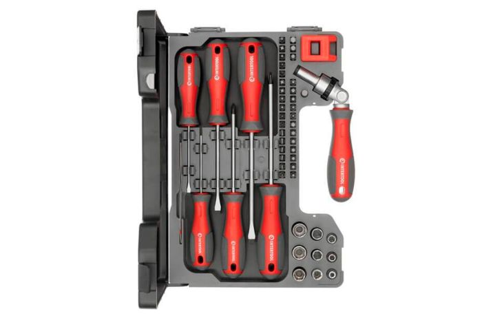 Набор отверток Intertool с насадками Pro 51 ед. (VT-3352)