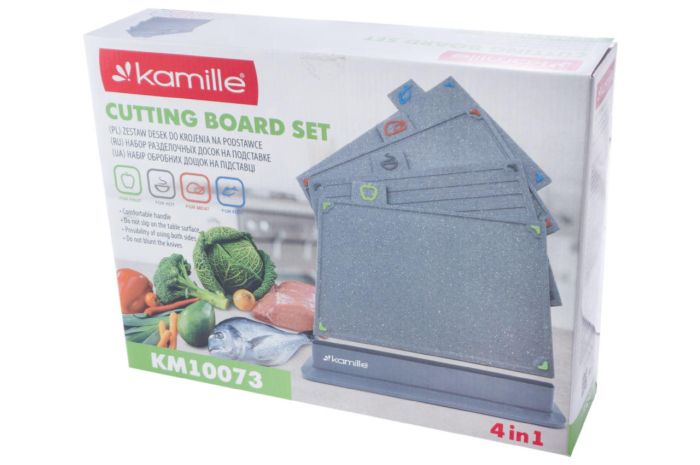 Набір дошок розділювальних Kamille 290 x 195 мм граніт (4 шт.) (10073)