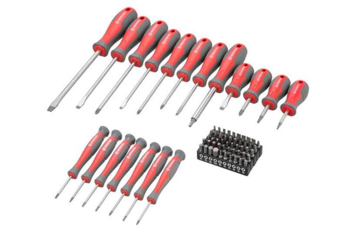Набор отверток Intertool PH x SL x S x T с битами 70 ед. (VT-3370)