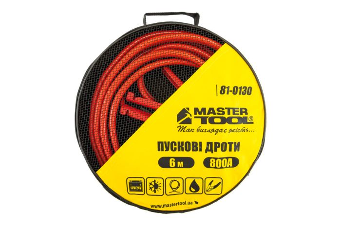 Провід пусковий Mastertool 800A x 6 м (81-0130)