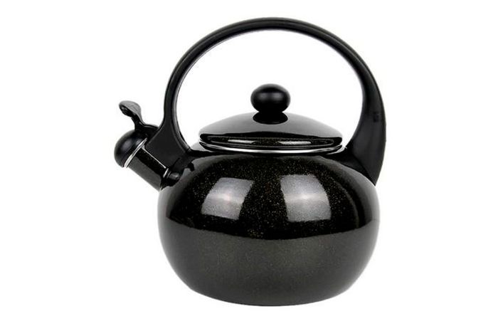 Чайник емальований Kamille 2.2л чорний (1038A)