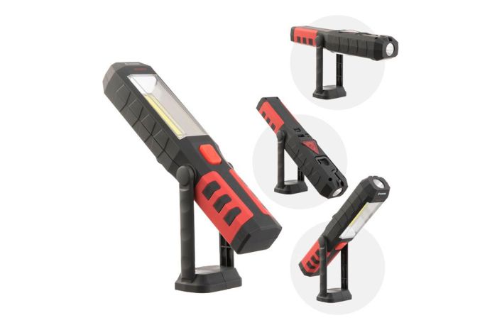 Ліхтар магнітний Intertool-Storm 1+3Вт x 200Лм x 1500мAч 3 (LB-0145)