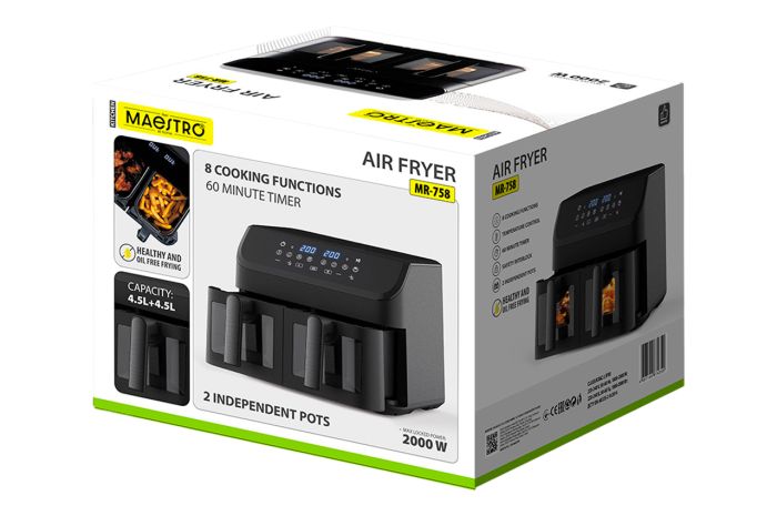Мультипечь Maestro 2000Вт x 4.5+4.5л (MR-758)