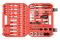 Набор инструмента Intertool 1/4" x 1/2" x 111ед RED (ET-9110)