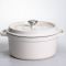 Кокотниця чавунна емальована 4,5 л, бежевий Yiwu HP-FLG-4 WHITE