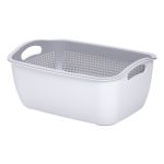 Кошик-друшлак 2 в 1 для миття овочів, фруктів і зелені 29,5×21×11 (см) Сірий HP-45-6G