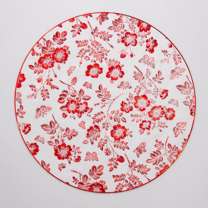 Килимок для сервірування столу Flowers 38 см, червоне золото HP-36327-12R