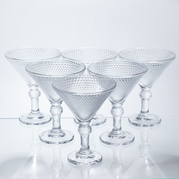 Набір келихів для мартіні Martini Glass 6 штук по 215 мл коктейльні HP-17-56