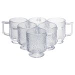 Набір чашок 6 шт для чаю та кави Goblet по 300 (мл) кружки скляні HP-19-L8