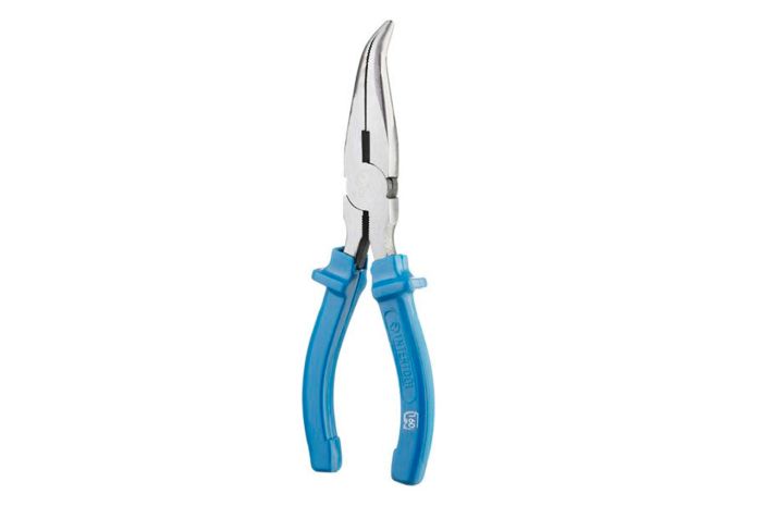 Щипцы удлиненные изогнутые Intertool 180 мм American type (HT-0125)