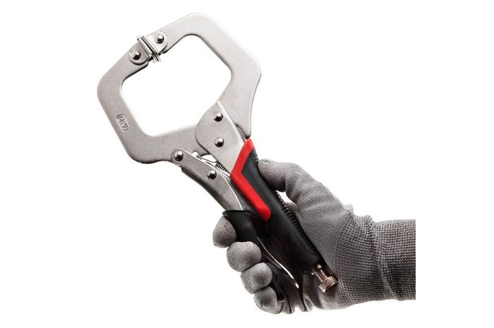 Клещи зажимные Intertool 280 мм C-образные (UT-5206)