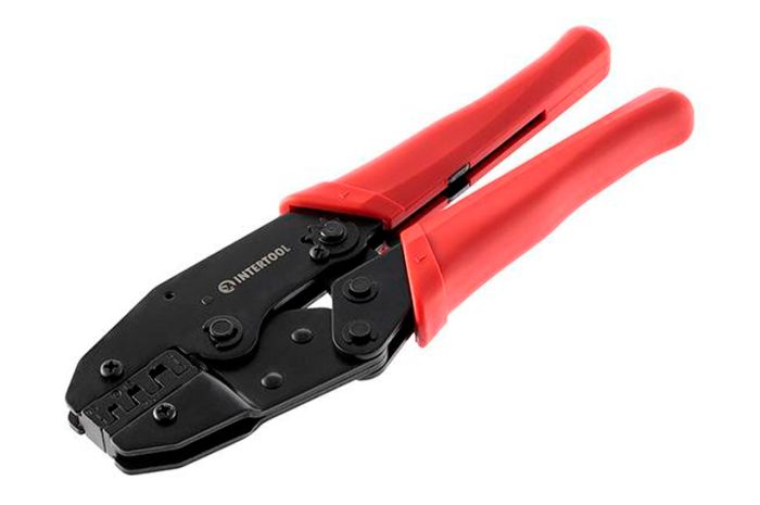 Клещи для обжима контактов Intertool 220 мм 0.5-6 мм² (HT-7050)