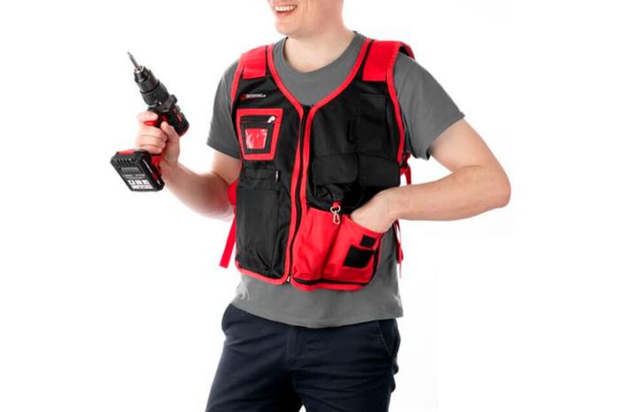Жилет слесарно-строительный Intertool 7 карманов (SP-1001)