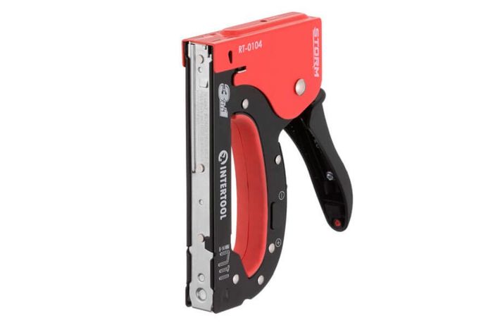 Степлер Intertool скоба 4-14 мм x цвях 14 мм x шпилька 14 мм Storm (RT-0104)