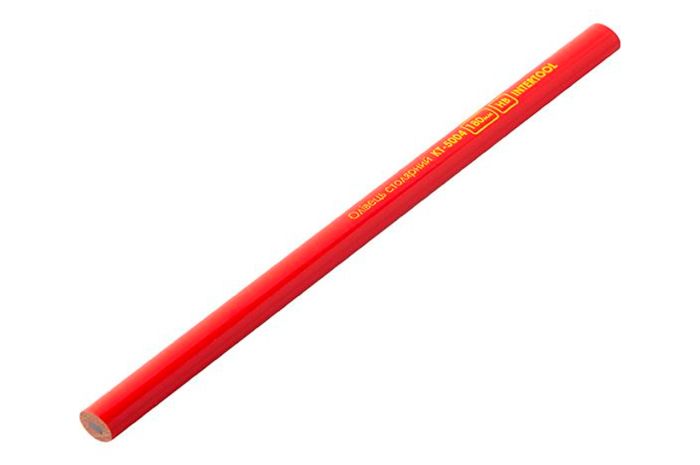 Олівець Intertool столярний 180 мм (12 шт.) Червоний (KT-5004)