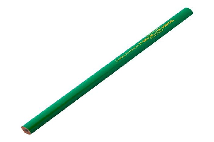 Олівець Intertool по каменю 240 мм (12 шт.) Зелений (KT-5002)