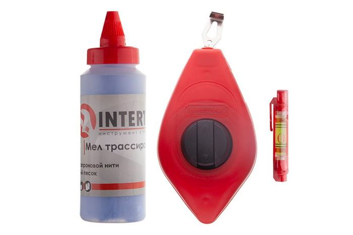 Набір 3-в-1 Intertool шнур відбивний крейда і шнурової рівень (MT-2505)
