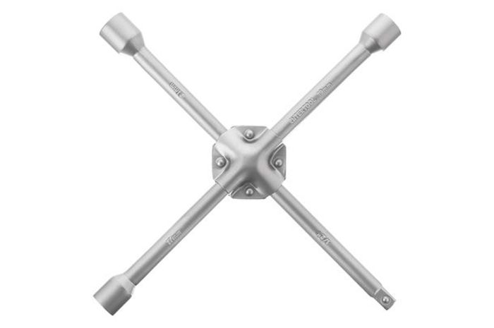 Ключ баллонный крестообразный Intertool 17 х 19 х 21 х 1/2" (HT-1604)