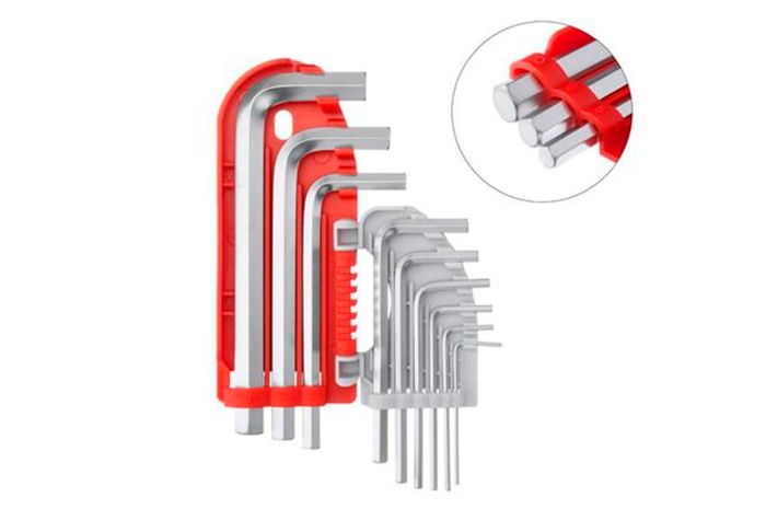 Набор ключей шестигранных Intertool 1.5-10мм PRO (9шт) (HT-1801)