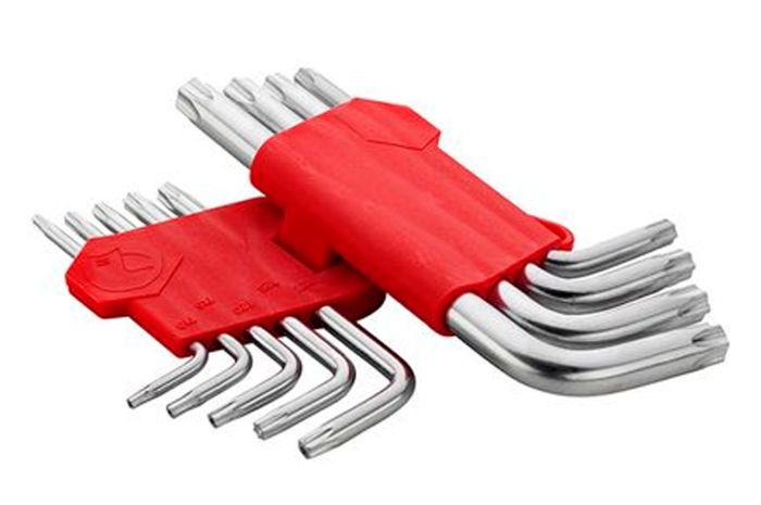 Набор Torx ключей Intertool 9 шт. с отверстием (HT-0604)