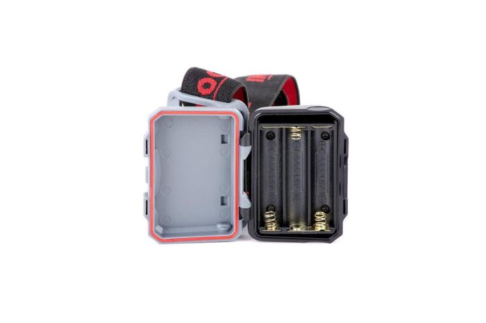Фонарь налобный Intertool 1 LED + 2 LED х 1 Вт (LB-0302)