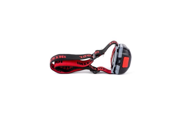 Фонарь налобный Intertool 1 LED + 2 LED х 1 Вт (LB-0302)