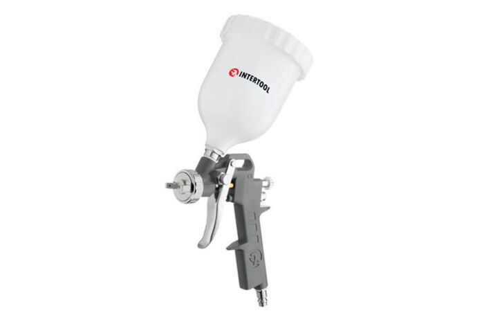 Пневмопистолет лакокрасочный HP Intertool верхний бак 600 мл d=1.5 мм (PT-0204)