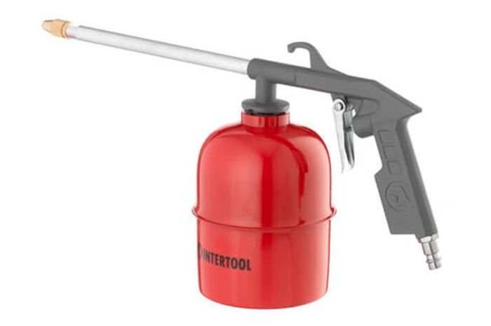 Пневмопистолет для распыления жидкостей Intertool 700 мл (PT-0704)