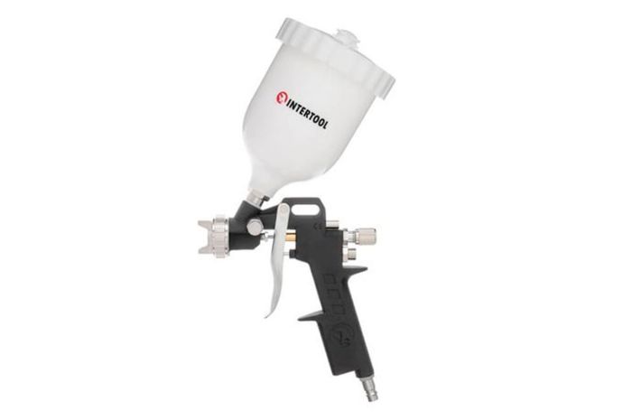 Пневмопистолет лакокрасочный HP Intertool верхний бак 600 мл x 1.5 мм PT-0210 (PT-0210)