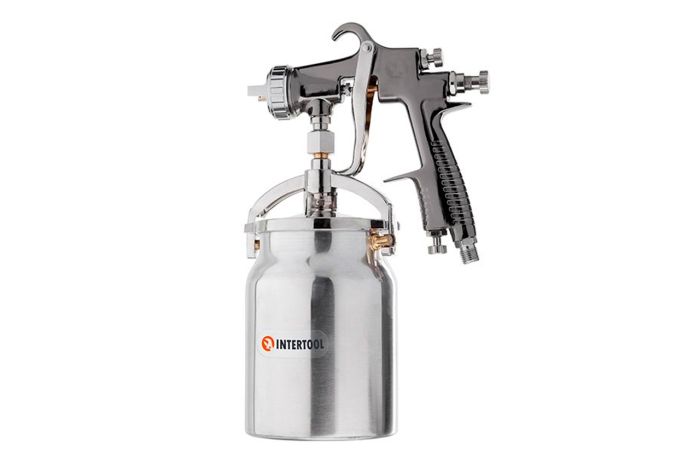 Пневмопистолет лакокрасочный HP Intertool нижний бак 1000 мл x 1.8 мм PT-0140 (PT-0140)