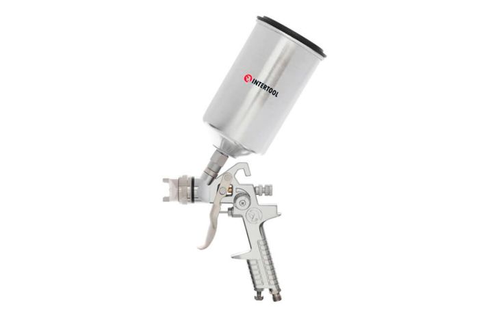 Пневмопистолет лакокрасочный HVLP Intertool верхний бак 1000 мл x 1.3 мм (PT-0107)