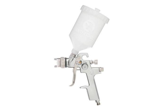 Пневмопістолет лакофарбовий HVLP Intertool верхній бак 600 мл x 1.4 мм PT-0103 (PT-0103)