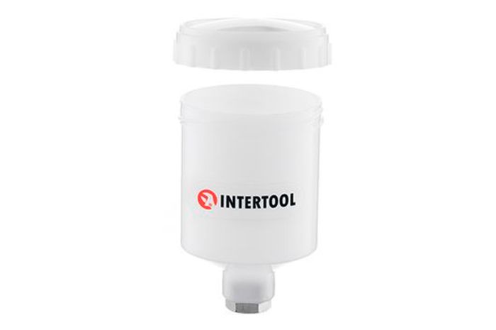 Бачок для пневмопістолети HVLP Intertool 125 мл внутрішнє різьблення 3/8" (PT-1900)