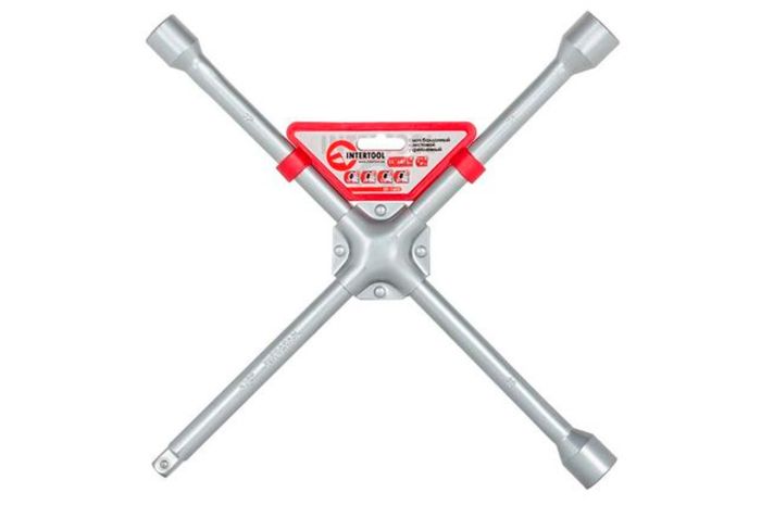 Ключ балонний хрестоподібний Intertool 17 x 19 x 21 x 1/2" Pro (HT-1603)