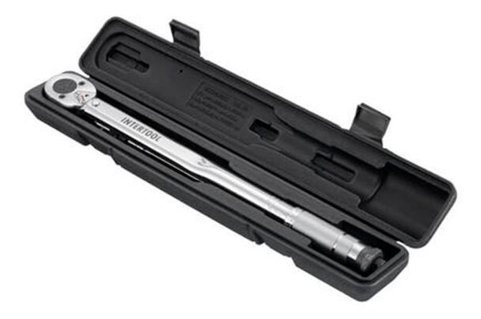 Ключ динамометричний Intertool 1/2" x 28-210 Н/м з перехідником 3/8" (XT-9007)