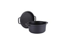 Кастрюля антипригарная Maestro 240 мм x 4.5 л с крышкой-сковородкой (MR-4124)