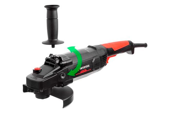 Кутова шліфувальна машина Intertool 1800 Вт x 180 мм (WT-0227)