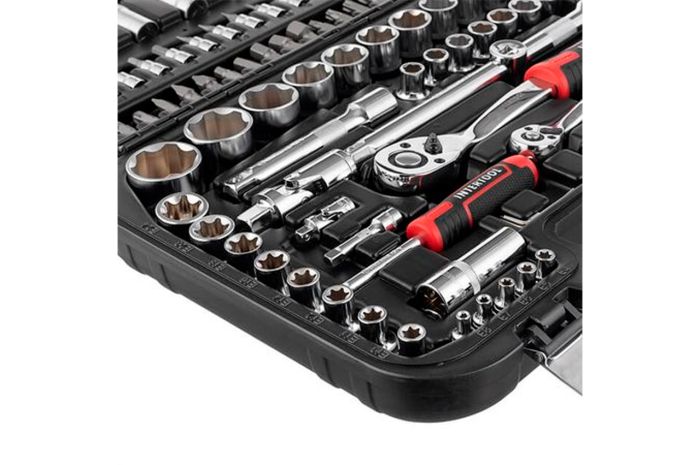 Набір інструменту Intertool 1/4" x 1/2" 110 од. Storm (ET-8110)