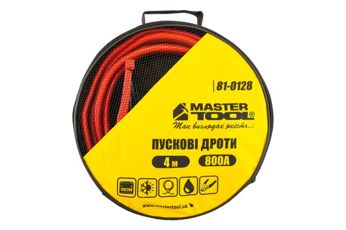 Провода пусковые Mastertool 800 A x 4 м (81-0128)