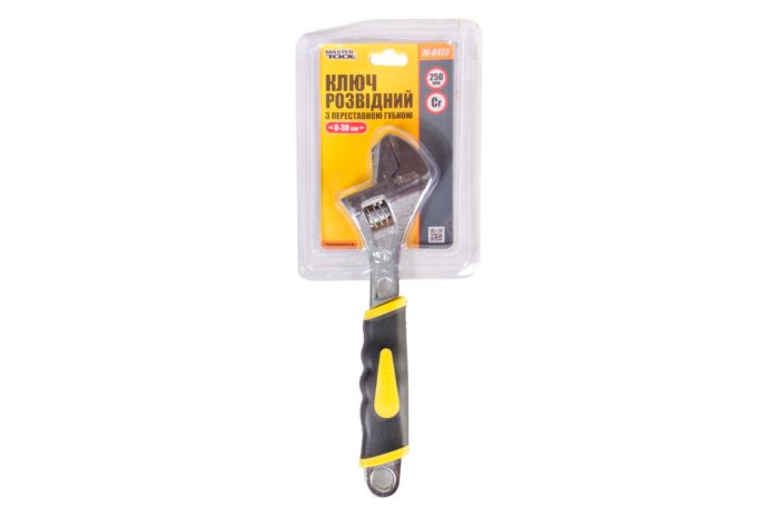 Ключ разводной Mastertool 250 мм (0-38 мм) переставная губка (76-0423)