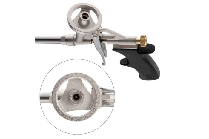 Пистолет для пены Intertool 630мм никель (PT-0650)