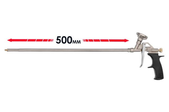 Пистолет для пены Intertool 630мм никель (PT-0650)