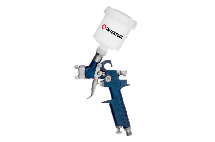 Краскопульт пневматический HVLP Intertool ⌀1мм x 125мл ВБ (PT-0121)