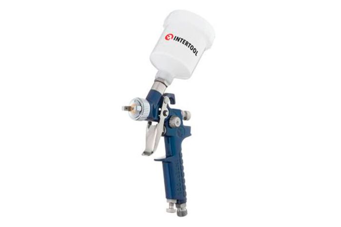 Краскопульт пневматический HVLP Intertool ⌀1мм x 125мл ВБ (PT-0121)
