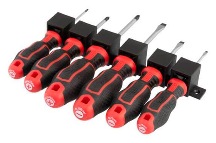 Набор отверток Intertool-Storm PH0 x PH1 x PH2 x SL3 x SL5 x SL6 (6шт) (VT-3436)