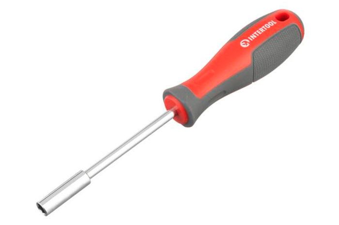 Отвертка Intertool 1/4" x 100 мм с магнитным держателем Pro (VT-3300)