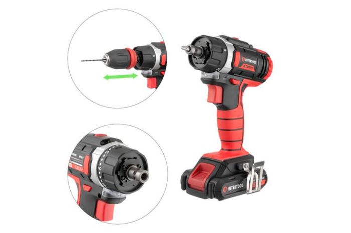 Шуруповерт аккумуляторный Intertool 18 В Storm (WT-0317)