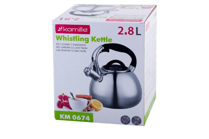 Чайник нержавіючий Kamille 2.8 л 0674 (0674)